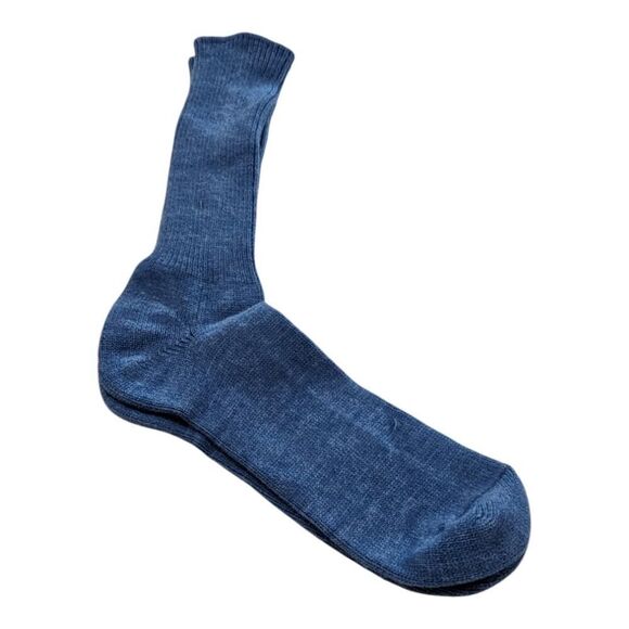Vintage Mens Lee Casual Crew Socks Blue Size 10-13 Orlon Acrylic Nylon Sanitized - Picture 4 of 4